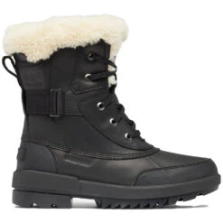 Sorel Tivoliâ„¢ IV Winter Parc Boot Velvet Black, Sea Salt Leather (Women's)