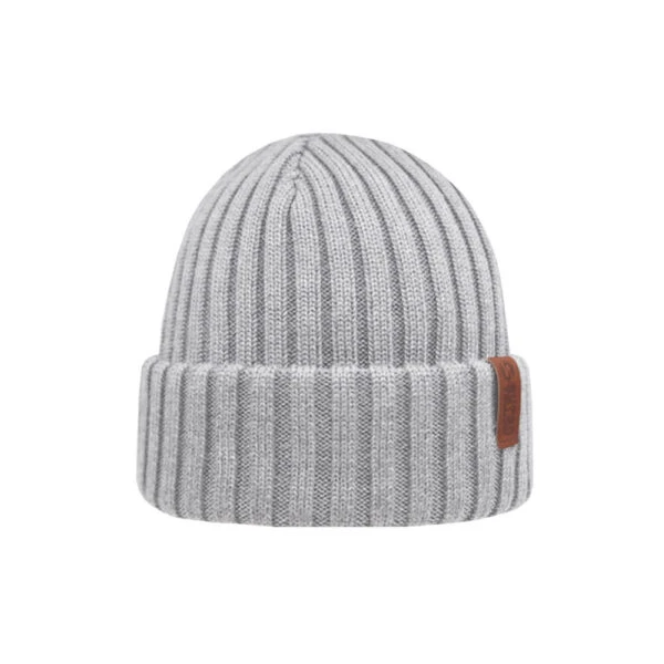 Superyellow Beam Icy Grey Merino Wool Beanie (Unisex) 1 Superyellow Beam Icy Grey Merino Wool Beanie (Unisex)