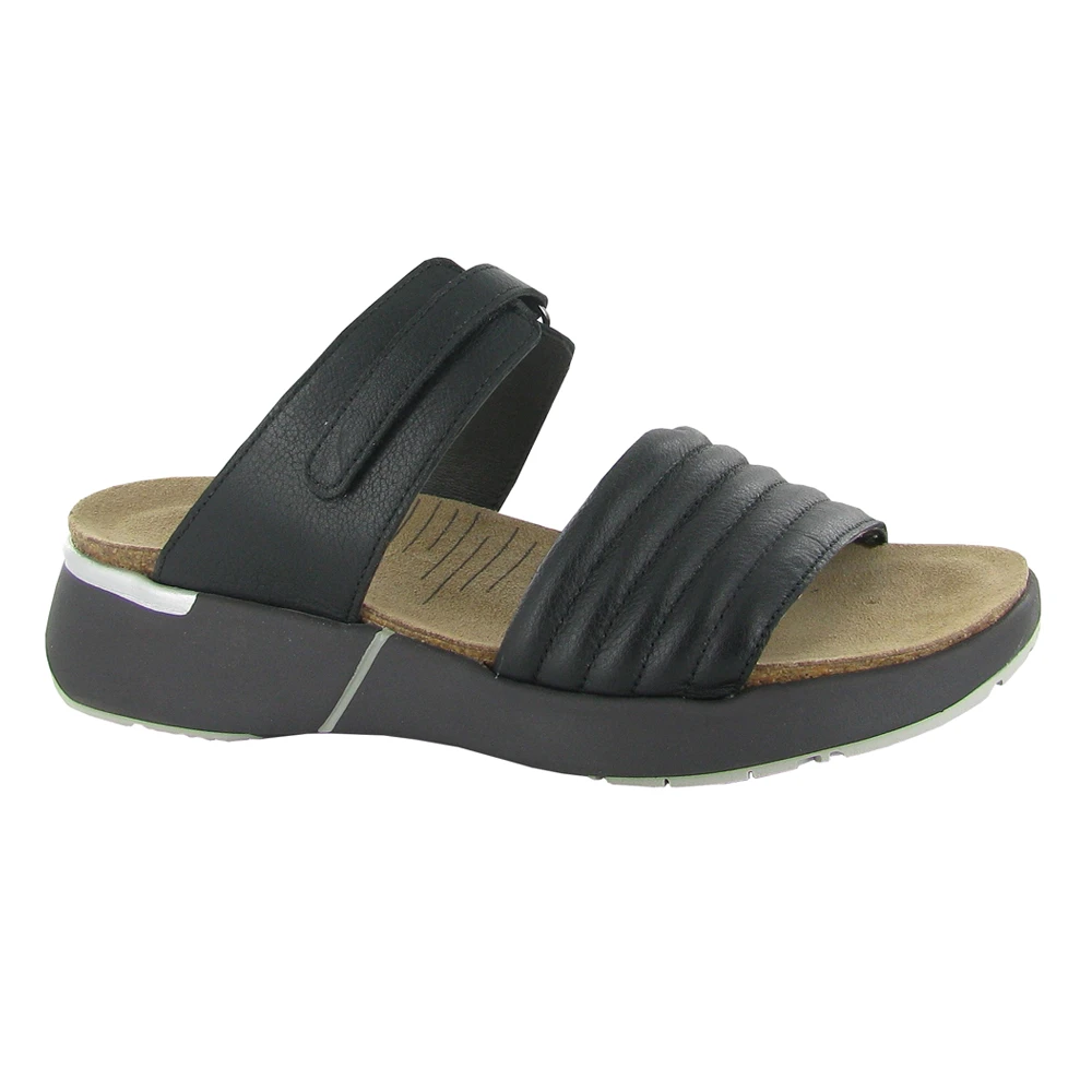 Naot Vesta Slide Sandal Soft Black Leather (Women's) 1 Naot Vesta Slide Sandal Soft Black Leather (Women's)