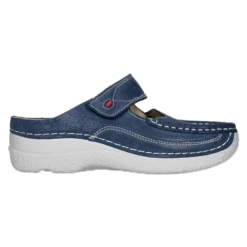 Wolky Roll Slipper Denim Nubuck (Women's)