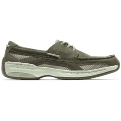 Dunham Captain Boat Shoe Olive Leather (Men's) -Shoes Sales Store Captain Olive 3