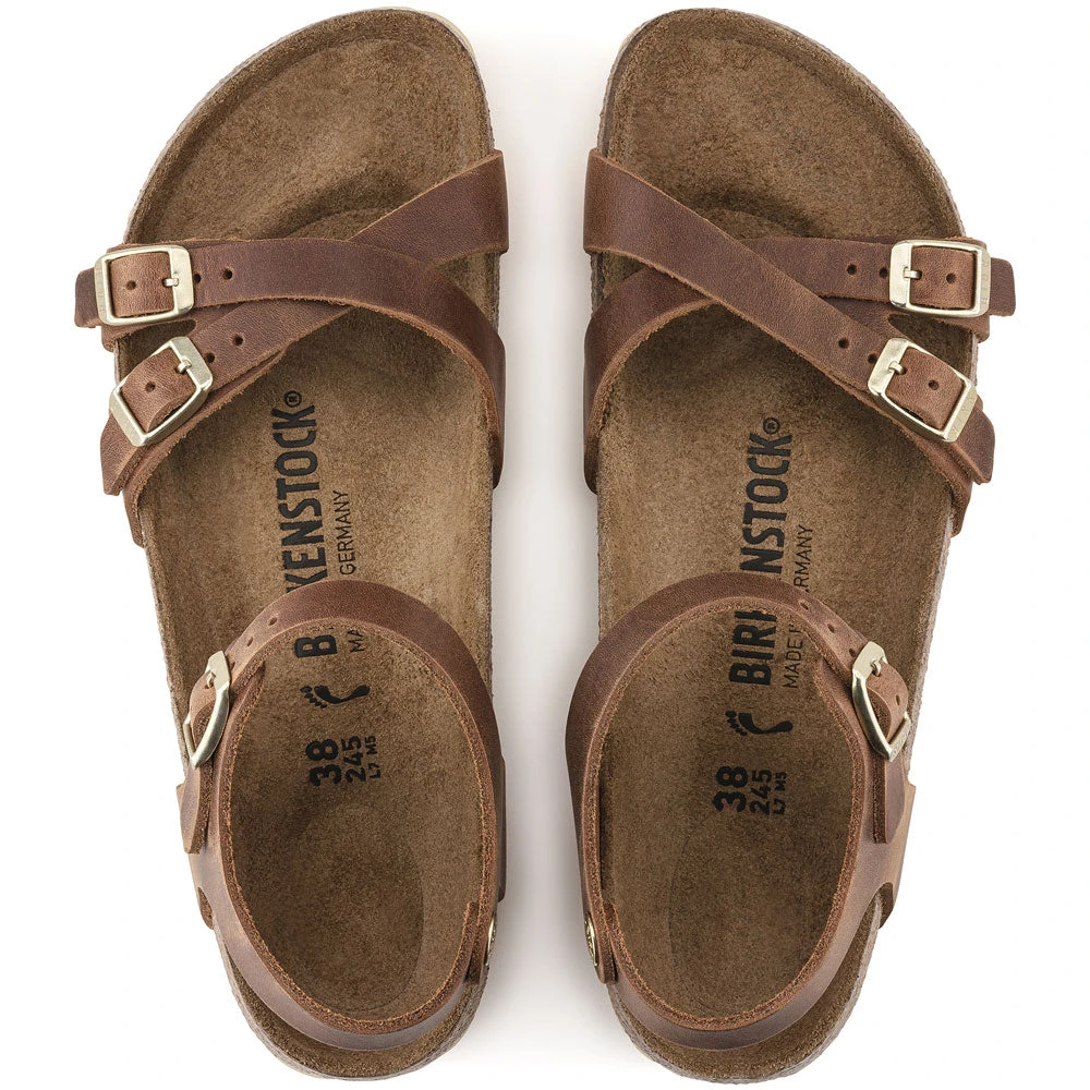 Birkenstock Kumba Sandal Cognac Nubuck (Women's) 3 Birkenstock Kumba Sandal Cognac Nubuck (Women's) - Image 3