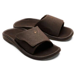 OluKai Nalu Slide Sandal Dark Java (Men's) 7 OluKai Nalu Slide Sandal Dark Java (Men's) -Shoes Sales Store Java 4