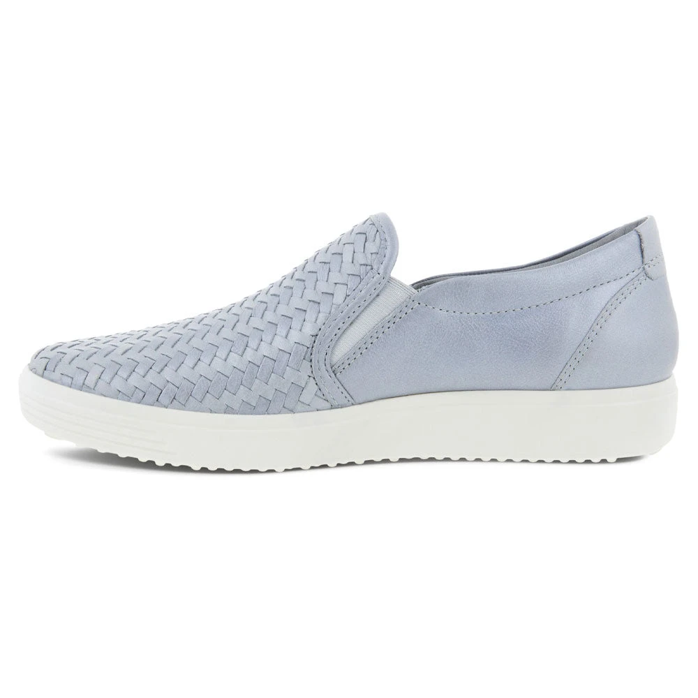 Ecco Soft 7 Woven Slip-On Silver Grey (Women's) 2 Ecco Soft 7 Woven Slip-On Silver Grey (Women's) - Image 2