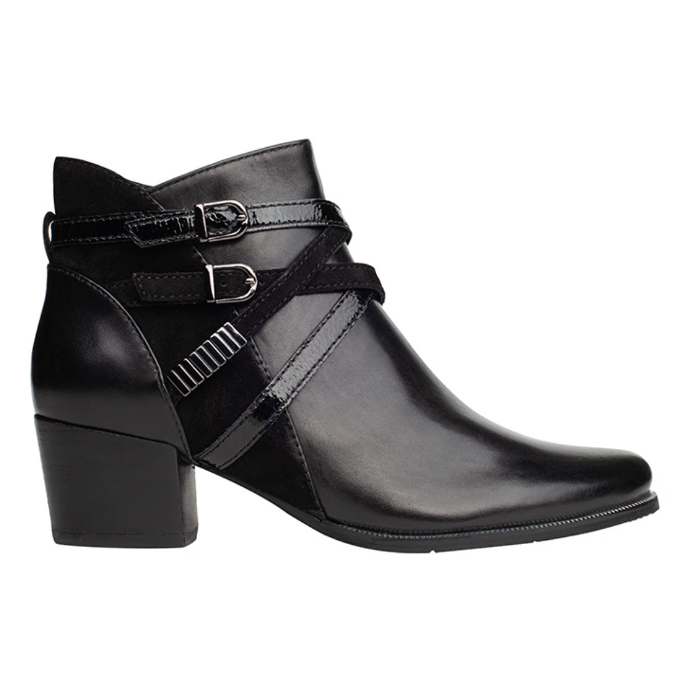 Regarde Le Ciel Isabel 120 Black Leather Bootie (Women's) 1 Regarde Le Ciel Isabel 120 Black Leather Bootie (Women's)