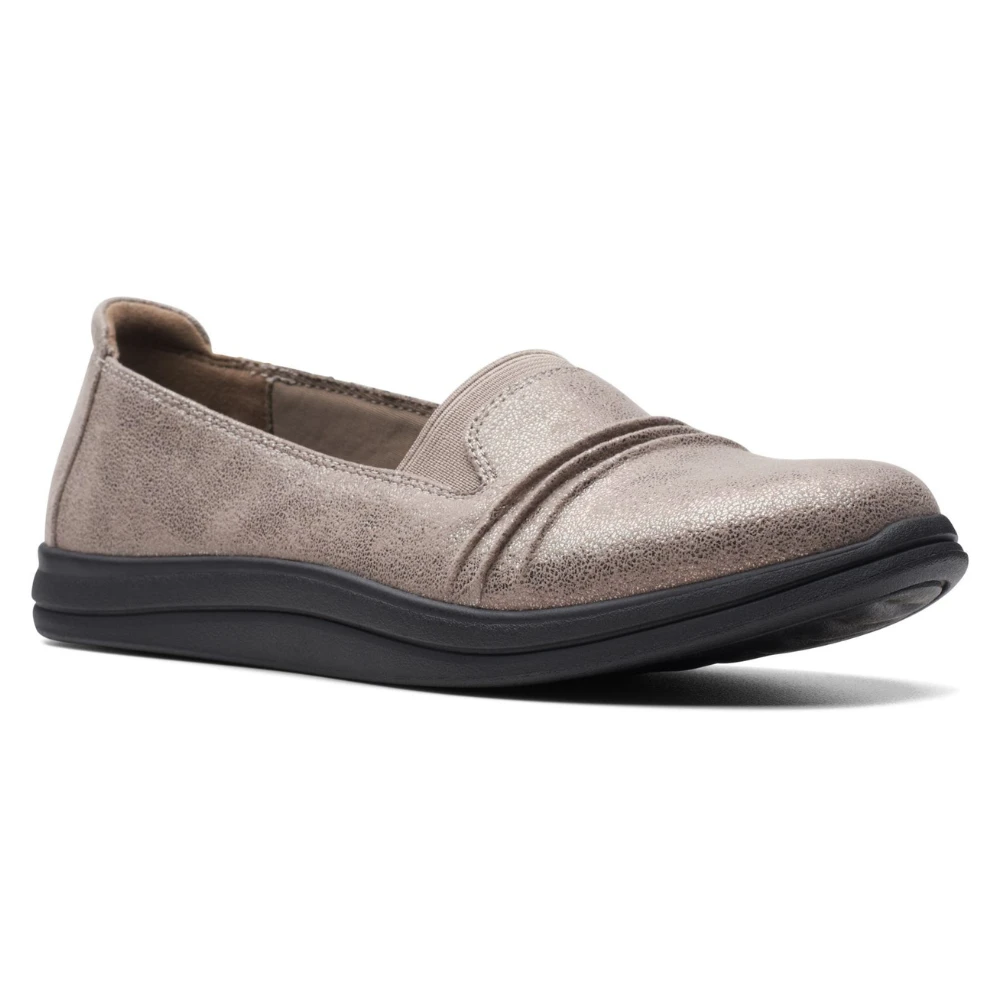 Clarks Breeze Sol Taupe Metal Slip-On (Women's) 1 Clarks Breeze Sol Taupe Metal Slip-On (Women's)