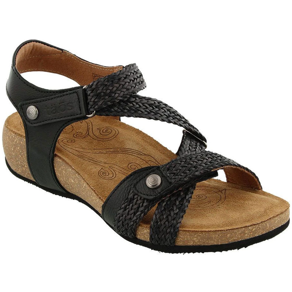 Taos Trulie Sandal Black Leather (Women's) 1 Taos Trulie Sandal Black Leather (Women's)