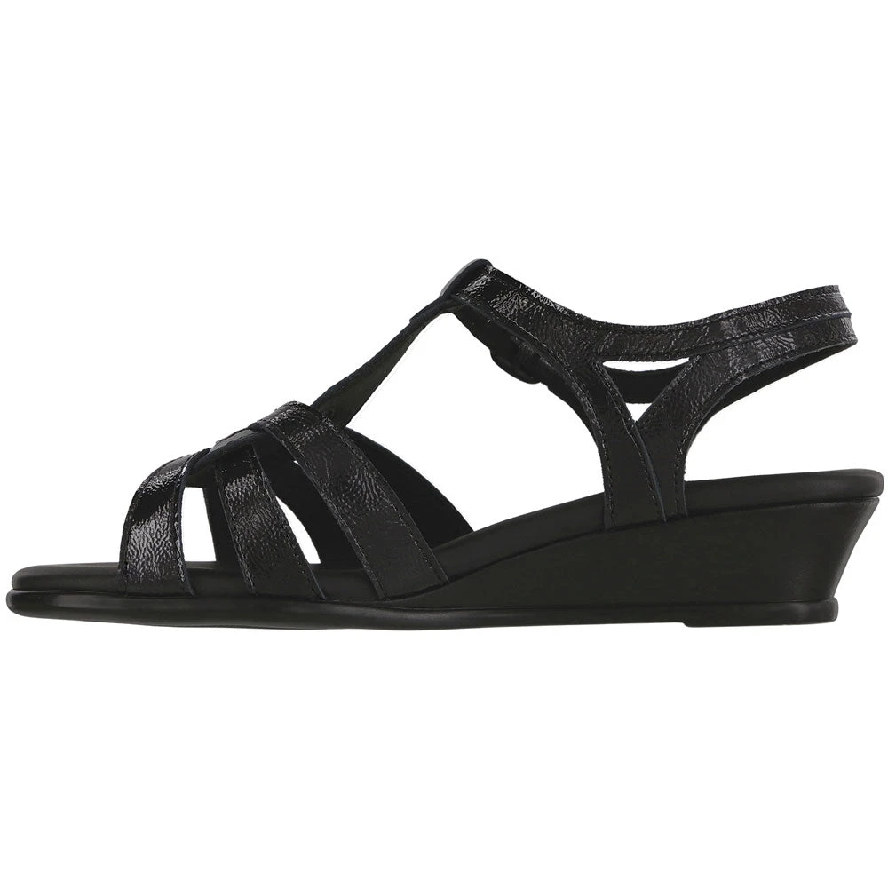SAS Aurora Sandal Carbon Black Leather (Women's) 2 SAS Aurora Sandal Carbon Black Leather (Women's) - Image 2