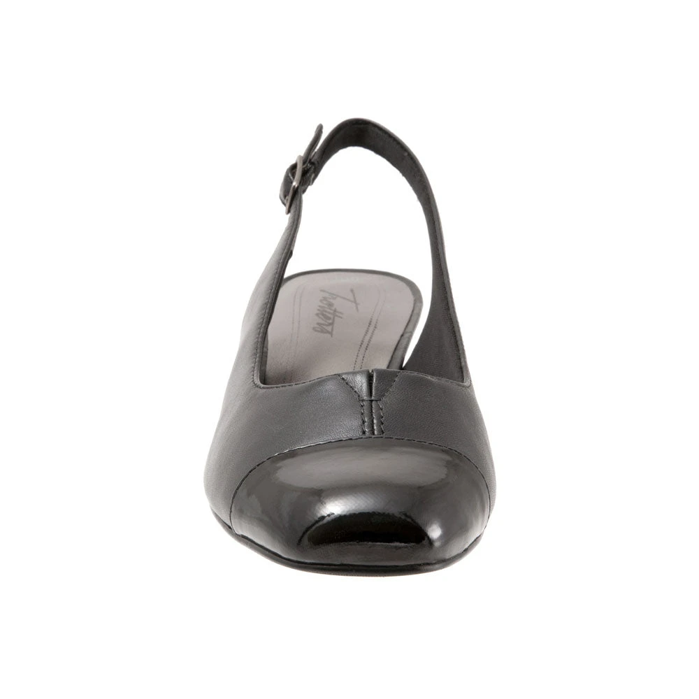 Trotters Dea Heel Black Leather/Patent Combi (Women's) 4 Trotters Dea Heel Black Leather/Patent Combi (Women's) - Image 4