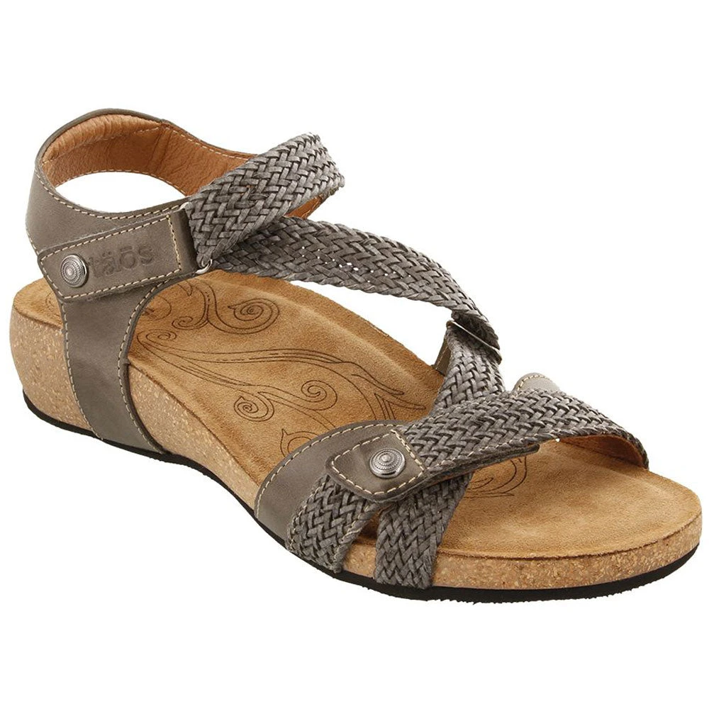Taos Trulie Sandal Dark Grey Leather (Women's) 1 Taos Trulie Sandal Dark Grey Leather (Women's)