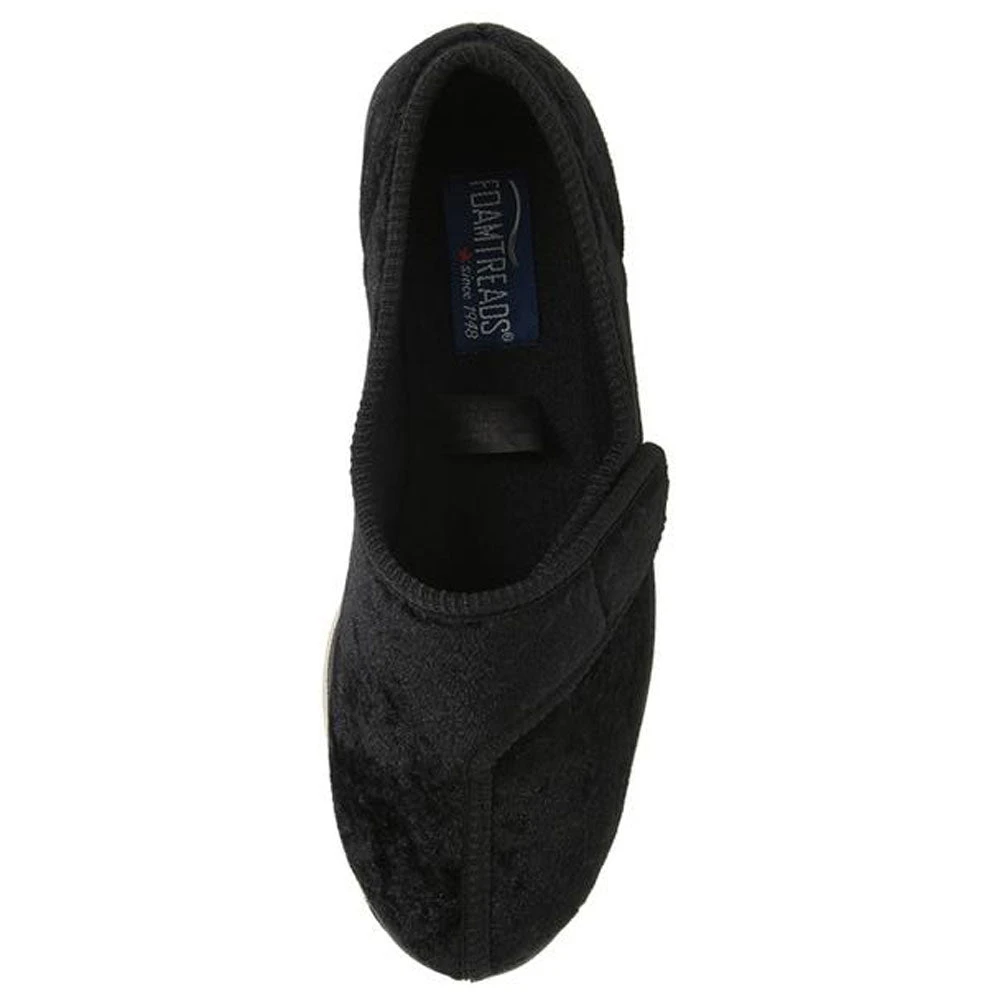 Foamtreads Jewel Slipper Black Velour (Women's) 5 Foamtreads Jewel Slipper Black Velour (Women's) - Image 5