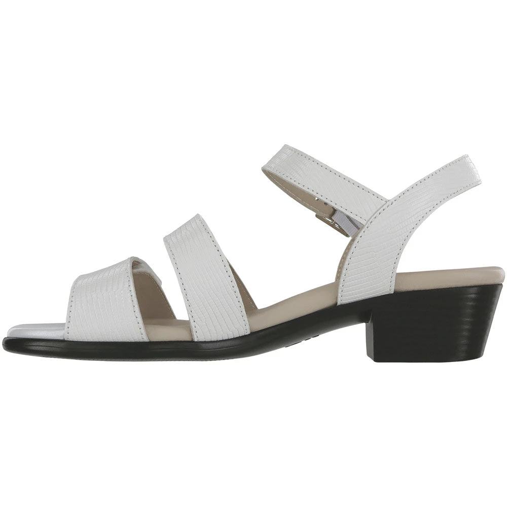 SAS Savanna Sandal White Lizard Leather (Women's) 2 SAS Savanna Sandal White Lizard Leather (Women's) - Image 2